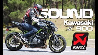 Kawasaki Z900 2017 Pure Sound  Akrapovic [upl. by Derwon]