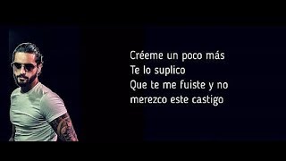 Karol G Maluma  Créeme  Lyrics  Letra [upl. by Trebmal]