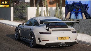 Porsche 911 GT3 RS  Forza Horizon 5  Steering Wheel Gameplay [upl. by Annelak]