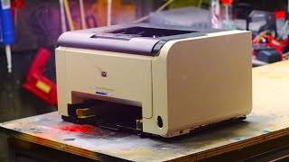 HP Laserjet CP1025nw complete disassembly [upl. by Yenattirb]