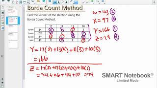 Borda Count Method Notes [upl. by Maggs228]