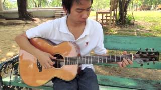 Leaving on a jet plane Fingerstyle Guitar cover by ปิ๊ก [upl. by Krum288]