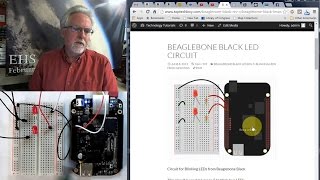 Beaglebone Black LESSON 5 Blink LED from the GPIO Pins [upl. by Hgielsa]