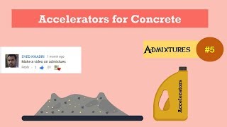 Accelerators for Concrete  Admixtures 5 [upl. by Latsirhc785]