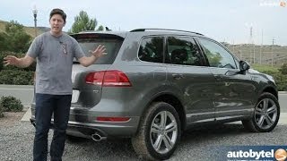 2014 Volkswagen Touareg TDI RLine Test Drive amp Diesel SUV Video Review [upl. by Ellene]