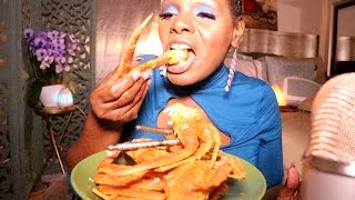 LIP SMACKING ASMR EATING SOUNDS SnapSEAFOOD MUKBANGCRABS [upl. by Sandberg]