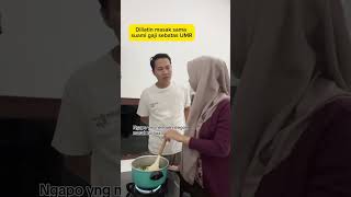 Perbedaan pendapat suami gaji 1 M dengan gaji sebatas UMR 😅 comedy pasutrikocak pasutrilucu [upl. by Budworth]