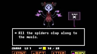 UNDERTALE Muffet Fight Colored Sprite Mod [upl. by Atteyram]