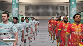 Rugby 22 top 14 Racing 92 vs Perpignan [upl. by Diena]