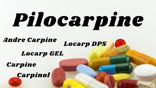 Pilocarpine nitrate pilocarpine pilocarpine pharmacology pilocarpine chemistry pilocarpine use [upl. by Grey]