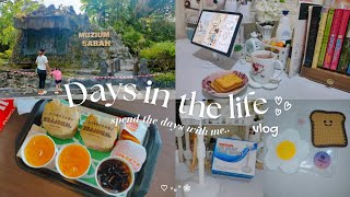 Days in the life vlog🧸spend the days with me  unboxingMuseum Sabah  typing test GOOJODOQ keyboard [upl. by Yrrehs]