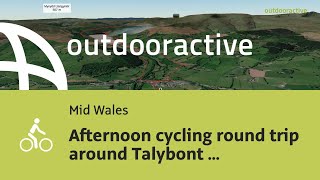 Interactive 3D video Afternoon cycling round trip around Talybont Reservoir [upl. by Terencio]