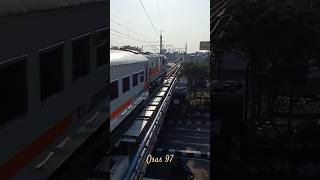 View Kereta dari atas jembatan Kewek Kotabaru Jogja shorts shortsvideo keretaapi [upl. by Ylecara73]