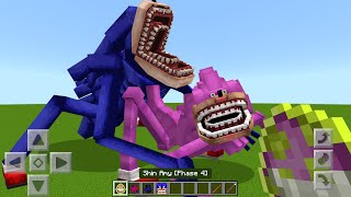 Shin Sonic vs Shin Amy Mod ADDON UPDATE in MINECRAFT PE [upl. by Kiraa17]