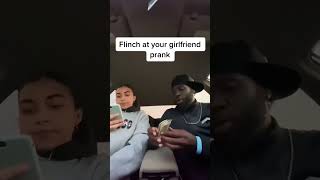 Flinch at your girlfriend prank relationshipgoals shorts [upl. by Einahpit]