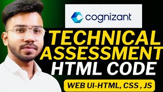 Cognizant Technical Assessment Test  Cognizant Html Assessment Test [upl. by Eiresed]