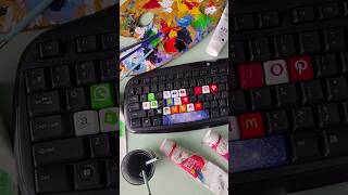 customised keyboard part 16 art acrylic drawing acrylicpaint artist acrylicpainting painting [upl. by Llaccm]