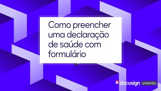 Como preencher uma Declaração Pessoal de Saúde com Formulário [upl. by Nibas]