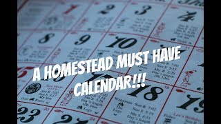 A HOMESTEAD MUST HAVE CALENDAR [upl. by Ynohtnanhoj]