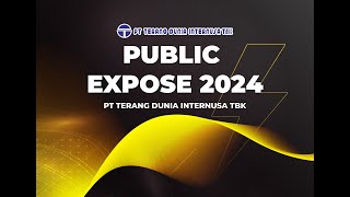 PUBLIC EXPOSE 2024  PT TERANG DUNIA INTERNUSA TBK [upl. by Yderf872]