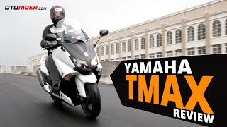 Yamaha TMax Test Ride Review – Indonesia  OtoRider [upl. by Atiuqes]