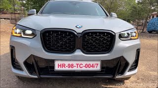 BMW X4 xDrive30d M Sport Silver Shadow 2022 ₹74 lakh  Reallife review [upl. by Danika777]