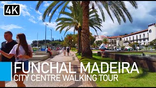 Madeira Portugal  Funchal Promenade Old Town amp Ritz Café walk with captions [upl. by Tarsuss459]