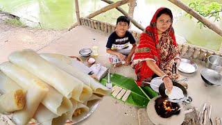 ঠান্ডা ঠান্ডা শীতে গরম গরম খিরসা পাটিসাপটা পিঠা খেয়ে মজাই আলাদাbengali pitha recipe [upl. by Ronyar]