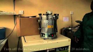 Kirkhouse Trust  How to use an Autoclave for fungal pathogen media [upl. by Cirdnek293]