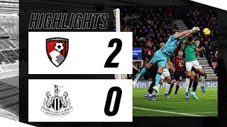 AFC Bournemouth 2 Newcastle United 0  Premier League Highlights [upl. by Aihcsrop392]