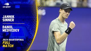 Jannik Sinner vs Daniil Medvedev Full Match  2024 US Open Quarterfinal [upl. by Packer]