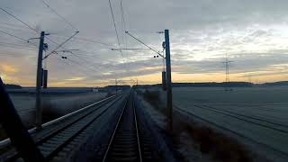 Führerstandsmitfahrt Nürnberg Rangierbahnhof  Ansbach HBF Zeitraffer [upl. by Sperling314]