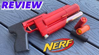 REVIEW Microburst A 3D Printed Co2 powered Nerf Shotgun Pistol Masterkey [upl. by Odlaniger]