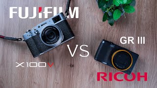 Fujifilm X100V vs Ricoh GR 3 for everyday use  which should YOU buy [upl. by Nirrad519]