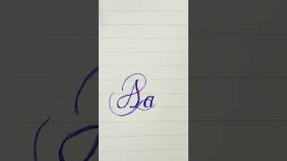 How to write A in cursive writing  az cursive handwriting shorts cursivehandwriting [upl. by Ahser682]