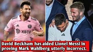 David Beckham has aided Lionel Messi in proving Mark Wahlberg utterly incorrect [upl. by Everara]