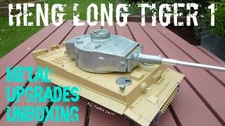 Heng Long RC 116 Tiger 1 Tank Metal Parts Unboxing [upl. by Hayton]