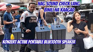 SOUND CHECK PALANG BINILI NA KAAGAD ANG KONZERT PM 15 PROACTIVE TROLLEY PORTABLE BLUETOOTH SPEAKER [upl. by Eislehc]