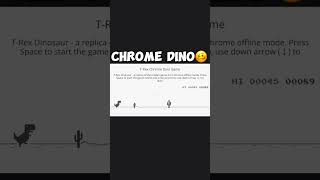 CHROME DINO GAME BUT IN 3D😳 google chrome gaming chromedinosaurgame comparison crazy [upl. by Senecal]