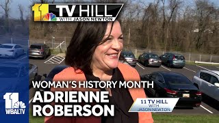 11 TV Hill Adrienne Roberson is MLBs first female announcer [upl. by Wesla]