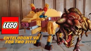 Lego Creator Alternative Build Entelodont Version 2 for two 31112 lego animals cenozoic pig [upl. by Nepets]