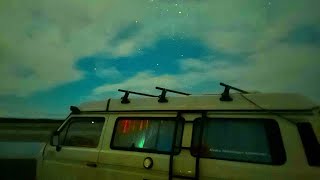 Vanagon under Northern Lights [upl. by Ainahtan]