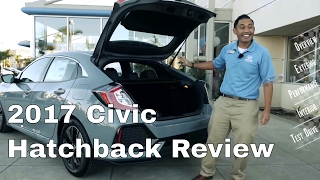 🇬🇧🏎2017 Civic Hatchback review amp test drive EXL Navigation Review features [upl. by Marzi]