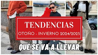 Tendencias de moda otoño invierno 2024 2025  Qué se va a llevar [upl. by Creath]