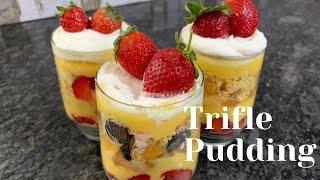 Trifle Pudding recipe  English Custard Trifle Dessert [upl. by Norted]