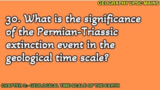 330 PermianTriassic Extinction Event  Its Significance in Geological History [upl. by Nomed]