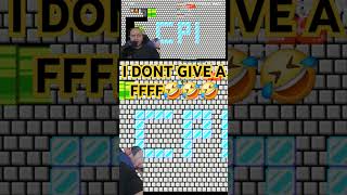 I DONT GIVE A FFFF🤣🤣🤣 gaming nintendo funnyshorts youtubeshorts supermariomaker2 trending [upl. by Lamp743]