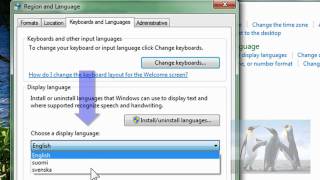 How to Change the Language in Windows 7 [upl. by Ayram116]