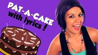 PataCake Nursery Rhyme with Lyrics on Tea Time with Tayla [upl. by Pestana]