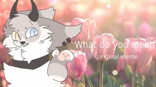 What Do You Mean • Original Animation Meme  TYSM for 1k [upl. by Anifur]